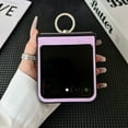 thumbnail image 7 of Dteck Magnetic Case for Motorola Razr Ultra 2025,Shockproof Ring Holder Stand Case Compatible with MagSafe Leather Hinge Protection Cover for Motorola Razr Ultra 2025,Purple, 7 of 7
