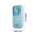 thumbnail image 3 of Yunuuuoa USB Rechargeable Folding Fan with LED Lighted Makeup Mirror,4-in-1 Portable Handheld Neck Fan & Desktop Vanity Mirror,Personal Cooling Fan with Adjustable Speed for Travel,Makeup Application, 3 of 7