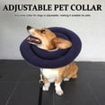 thumbnail image 4 of OUNONA Cone Collar Dog Soft Dark Blue Cloth Prevents Scratching 1Pack, 4 of 6