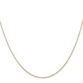 thumbnail image 3 of Diamond2Deal 10K Rose Gold .5 mm Carded Cable Rope Chain Necklace for Women 18", 3 of 6
