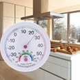 thumbnail image 2 of White Bell Shaped Indoor Outdoor Thermometer Temperature Hygrometer Humidity Meter, 2 of 5