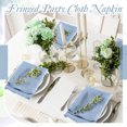 thumbnail image 6 of Cheesecloth Napkins,QZS Durable Linen Napkins Boho Washable Cloth with Fringe,16.5x16.5 inches Reusable Rustic Dinner Table Decor for Indoor and Outdoor Party,6Pcs, 6 of 6