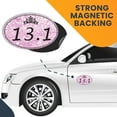 thumbnail image 7 of Magnet Me Up 13.1 Half Marathon Pink Princess Oval Magnet Decal, 4x6 In, Vinyl Automotive Magnet, 7 of 7