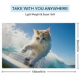 thumbnail image 2 of Surfing Cat Microfiber Beach Towel Lightweight 63''x32'' Oversized Extra Large Towels Quick Dry for Travel Pool Yoga Gym Sports Accessories Vacation Essential, 2 of 7