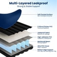 thumbnail image 3 of Twin XL Air Mattress with Built in Pump, Upgraded 80" Length, 18" Raised Twin Blow Up Mattress, Multi-Layer Leakproof & Support 500 lbs, 2-Min Fast Inflation Air Bed for Home Camping Guests, 3 of 8