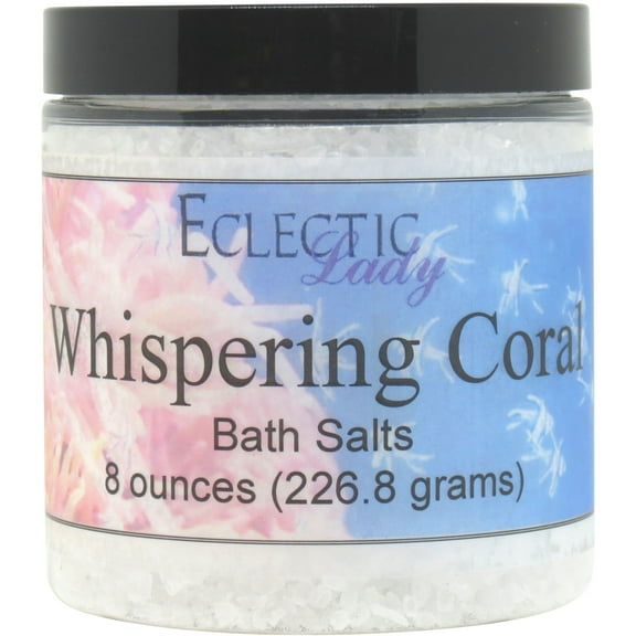 Whispering Coral Bath Salts by Eclectic Lady, 8 ounces