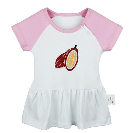 

Nut Cacao Pattern Dresses For Baby Newborn Babies Skirts Infant Princess Dress 0-24M Kids Graphic Clothes (Pink Raglan Dresses 18-24 Months)