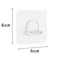 thumbnail image 5 of Leaveforme 10Pcs Fixed Paste Hook Non-Perforated Good Load-Bearing Plastic Clear Shelf Support Bracket for Closet, 5 of 8