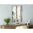 thumbnail image 3 of SHYFOY Modern 3D Wall Mirror Irregular Triangle Accent Mirror for Home Decor, 3 of 7