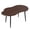 Walnut, variant on ELLEGNT Cloud Coffee Table 39.5" - Irregular Wood & Metal, Modern, for Living,Home Office,Small Spaces, Black