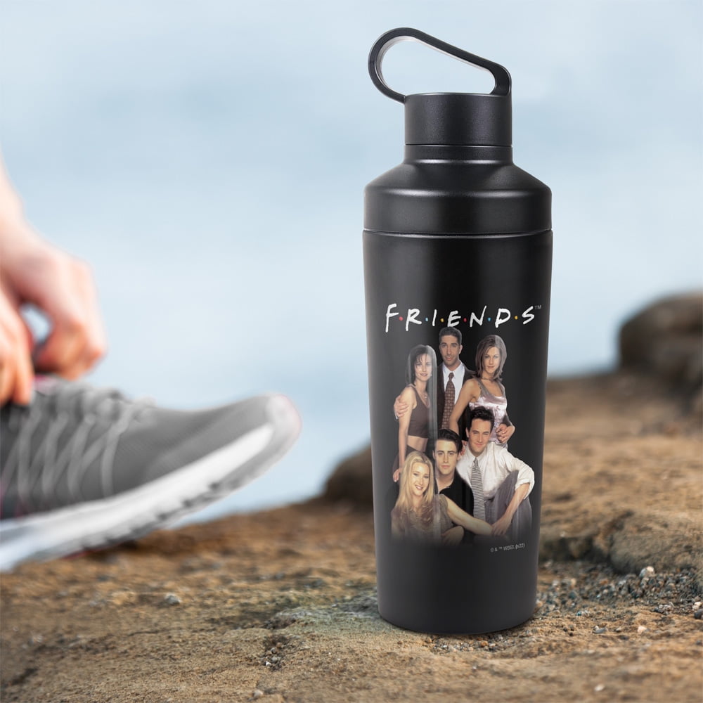 Friends Official Stand Together 18 oz Insulated Water Bottle, Leak Resistant, Vacuum Insulated Stainless Steel with 2-in-1 Loop Cap