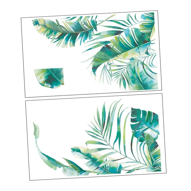 Calcomanías de pared de , pegatinas de pared de hojas , decoración de PVC, papel tapiz para sala de juegos, comedor, Festival, 2