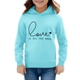thumbnail image 4 of Vividxx Hoodies For Girls Toddler Long Sleeve Letter Print Hoodie Warm Kids Pullovers Tops Comfortable 18-24 Months, 4 of 4