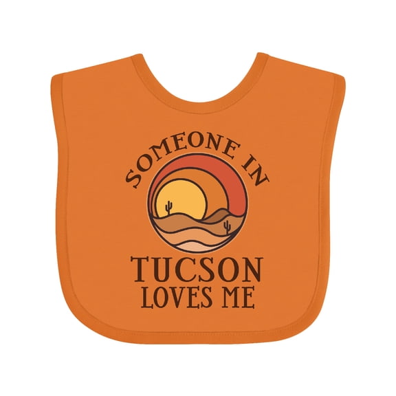 Inktastic Someone in Tucson Arizona Loves Me Boys or Girls Baby Bib