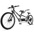 thumbnail image 6 of Raiatea 500W Tandem E-bike, 7-speed, Disc Brake, 48V 17.5AH Battery, 20mph, 40mi, for Women, Men, Black, 6 of 7