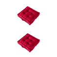 thumbnail image 2 of Matsuzay Cojín cuadrado para asiento, cojín para silla, alfombrilla para suelo de sofá, antideslizante, elástico, para oficina, balcón, Rojo 42*42*9cm 2Conjunto, 2 of 6