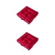 thumbnail image 3 of Toystoory Cojín de asiento cuadrado Cojín de silla Sofá Alfombra de piso Antideslizante Balcón de negocios Sala de estar Dormitorio Asientos Rojo 42*42*9cm 2Conjunto, 3 of 6