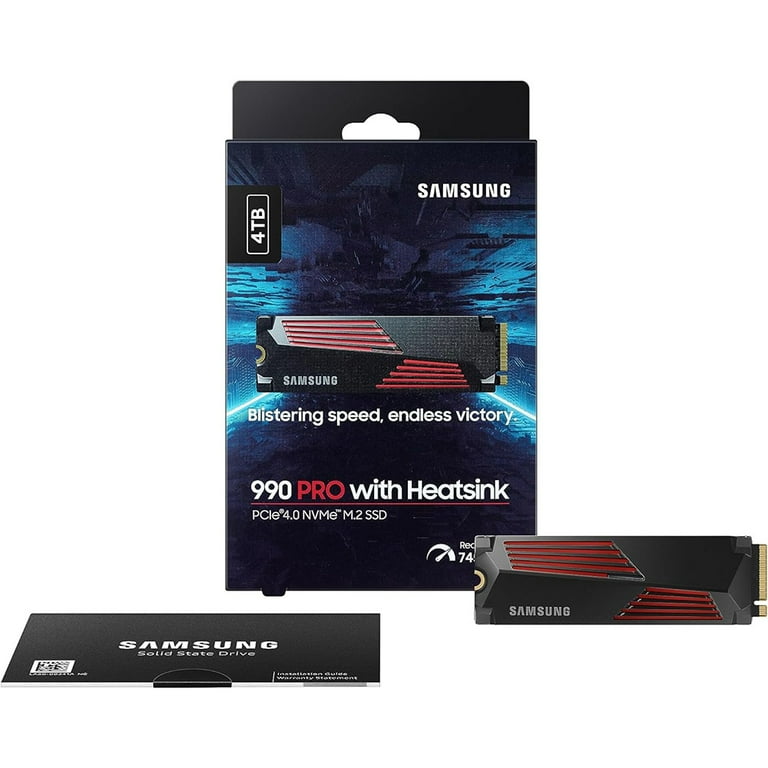 Samsung 990 PRO 4TB PCIe 4.0 NVMe M.2 SSD 2 Pack - Internal Solid