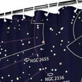 thumbnail image 4 of Starry Night Shower Curtain Galaxy Space Bathroom Decor Waterproof 84x72 Inch Nebula Cosmic Celestial Design Fade-Resistant with Metal Grommets, 4 of 5
