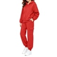 thumbnail image 3 of OGLCCG Girls Sweatsuits 2pcs Sets,Fleece Zip Up Hoodie and Joggers Sweatpants Set, 2-Piece Girls Jogger Set, Sizes 5-6, 3 of 6