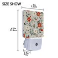 thumbnail image 4 of Yayeee LED Plug in Night Light for The Home with Auto Dusk to Dawn Light Sensors, 2 Pack, Red and White Floral Pattern, 4 of 6