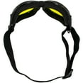 thumbnail image 6 of Birdz Eyewear Bald Eagle Padded Motorcycle Riding Safety Goggles Black Frame w/ Yellow Lens Supreme for Dirt Bikes ATV & Skydiving, 6 of 6