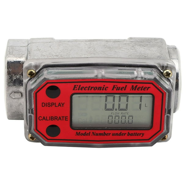 Medidor de flujo de combustible digital NikouMX mini turbina diesel rojo