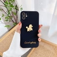 thumbnail image 1 of Mistaha Soft TPU 3D Phonecase with Cute Animal Cartoon Dog Design Gold-Stamping Character Full-Body Protective, 1 of 8