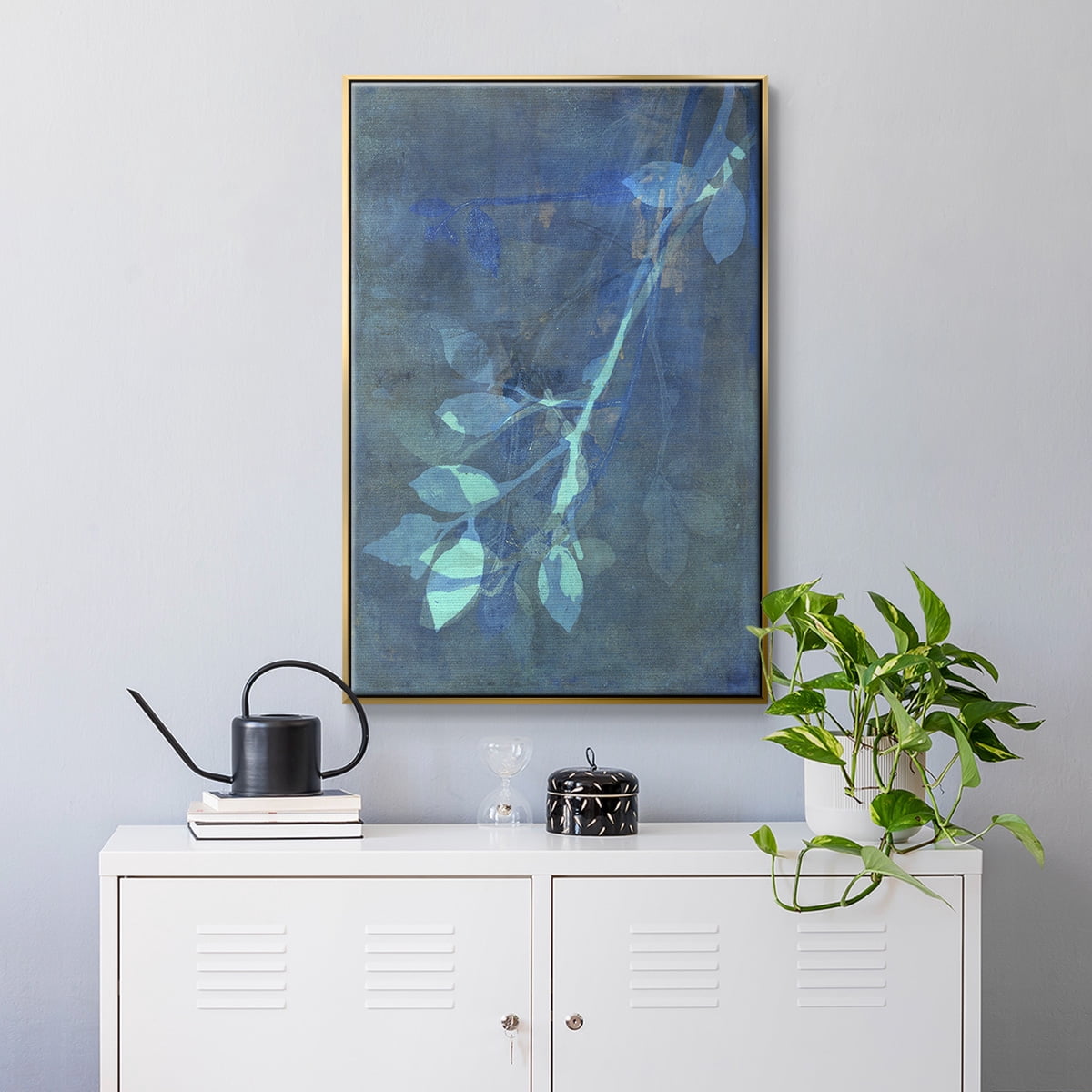 Branching Out VIII Framed Premium Gallery Wrapped Canvas - Ready to Hang - 25 x 37 - Gold Floating Frame