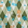 thumbnail image 1 of oneOone Cotton Cambric Dark Green Fabric Check Argyle Floral Sewing Craft Projects Fabric Prints By Yard 42 Inch Wide, 1 of 5