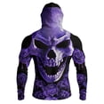 thumbnail image 4 of Mens Sun Protection Fishing Hoodie with Face Cover Long Sleeve 3d Skull Breathable Slim Fit Sun Shirts for Athletic Running Gym Workout, 4 of 7