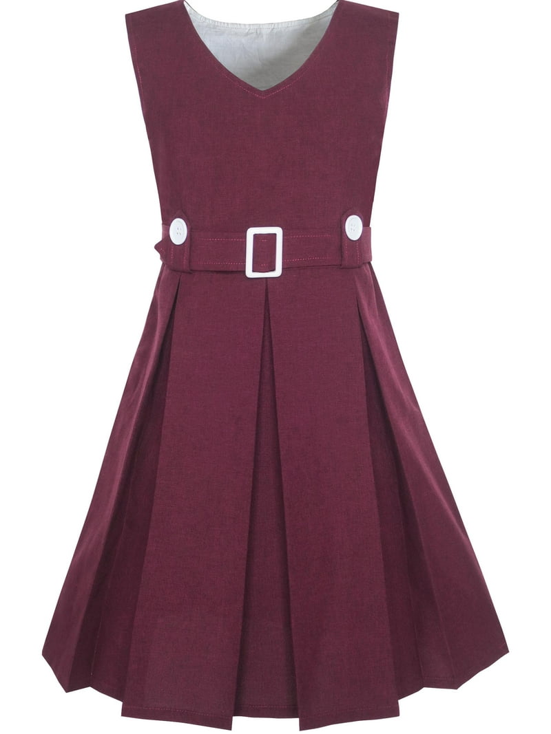 burgundy uniform dress Red Staff Nurse Dress