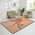 thumbnail image 4 of FREEAM Soft Rug Large Area Rugs, Cute Dog with Bow Comfortable Indoor Carpet, Baby Play Mat for Living Room Bedroom Nursery Home Decor Floor Mat 80x58inch, 4 of 6