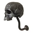 thumbnail image 1 of Home Motorcycle Wall Hanging Removable Key Rack Hat Holder Helmet Stand Skull Shape A, 1 of 1