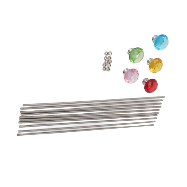 Kit De Varitas De Estacas De Jardín Con Cuentas, Estaca De Cuentas De Jardín De Hadas Innovadora Y Compacta Multiusos Para Suministros De Artesanía De Jardín