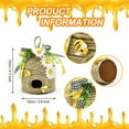 thumbnail image 3 of Desktop Dress Up, Ongmies Beehive Decoration 1 Pack Country Decorative Beehive Natural Beehive Theme Decoration Spring Summer Country Farmhouse Kitchen Table Tiered Tray Decorat, A, 3 of 4