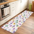 thumbnail image 2 of Watercolor Flowers 2'x6' Runner Rugs for Hallway Kitchen Bedside Non Slip Washable, Spring Floral Plants Country Entryway Rug Runners with Rubber Backing, Long Carpet Runner for Laundry Room, 2 of 8