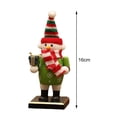 thumbnail image 2 of 16cm Nutcracker Puppet Toys Shelves Tables Decor Snowman, 2 of 7