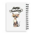thumbnail image 2 of Happy Anniversary Sphynx Celebrates Wedding Love Family Party Spiral Bound Journal Cat Lover Kitten Owner Gifts Idea 5x7in Spiral Notebook - 01015, 2 of 5
