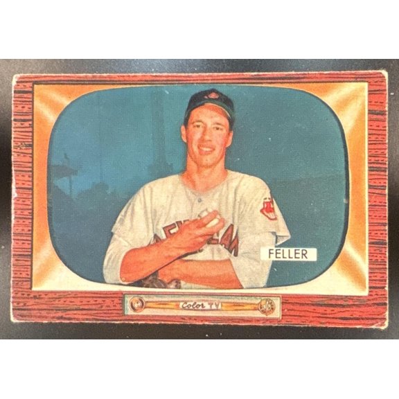 Collectible Near Mint Or Better Bowman Flagship Bob Feller #134 Base Cleveland Indians Baseball Card Cleveland Indians MLB Baseball Trading Card