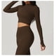 thumbnail image 4 of Chaqueta de Yoga for mujer, chaqueta de Yoga deportiva for correr al aire libre con cremallera, chaqueta de manga larga, ropa de Yoga de secado rápido for niñas, 4 of 6