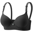 thumbnail image 3 of Babcutegg Solid Color Women' s Wire-Free Bra Comfortable Everyday Underwear for All-Day Support and Breathable Cotton Blend Fabric Size L, 3 of 9