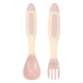 thumbnail image 1 of Toddler Eating Utensils Pink Silicone 1Set 5.5X1.6X0.6In, 1 of 1