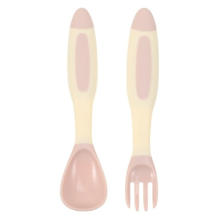 

1 Set Baby Fork and Spoon Sets Eating Cutlery Kits Baby Feeding Utensils
