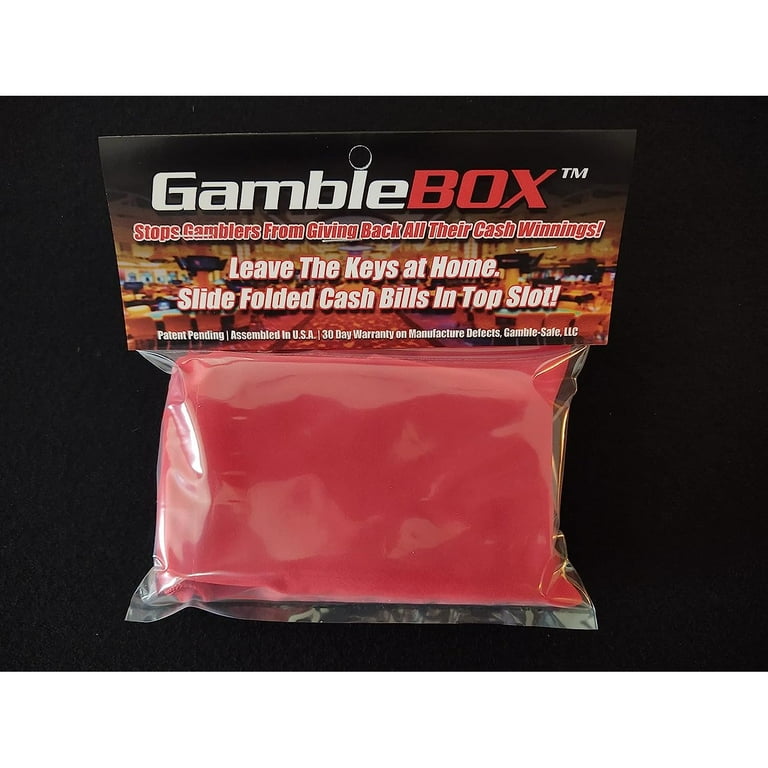 HTYSUPPLY Gambling Personal Pocket Cash Drop Lock Box Safe Wallet