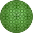 thumbnail image 1 of Ahgly Company Indoor Round Patterned Deep Emerald Green Area Rugs, 5' Round, 1 of 6