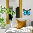 thumbnail image 4 of Decoración de pared de mariposa de Metal, escultura artística de pared de vidrio para exteriores, cielo, decoración de jardín, hogar y jardín, 4 of 5