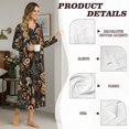 thumbnail image 6 of Xoenoiee Mushroom Leaves Print Nightgown Womens Loose Fit Sleepwear Long House Dress Full Length Sleep Shirts Moomoo Dresses Housecoat, 4XL, 6 of 7