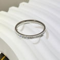 thumbnail image 1 of Anillo de pareja para hombre y mujer, sencillo, con estrellas del cielo, destellos de color, doble fila, anillo de cola, dedo índice, moda, anillo de joyería de moda, 1 of 1
