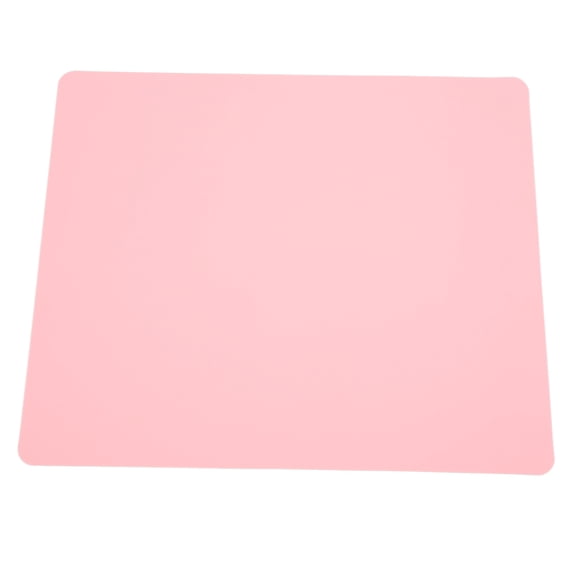 M Buder Silicone Craft Mat Durable Anti Skid Heat Resistant Washable Flexible Silicon Mat for DIY Kitchen West Food Rolling Mat 10.98 x 9.41 inches Pink